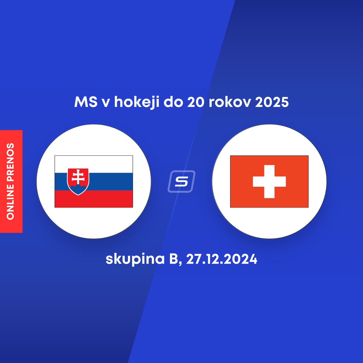 Slovakia – Switzerland: ONLINE broadcast from the U20 2025 Hockey World Cup LIVE