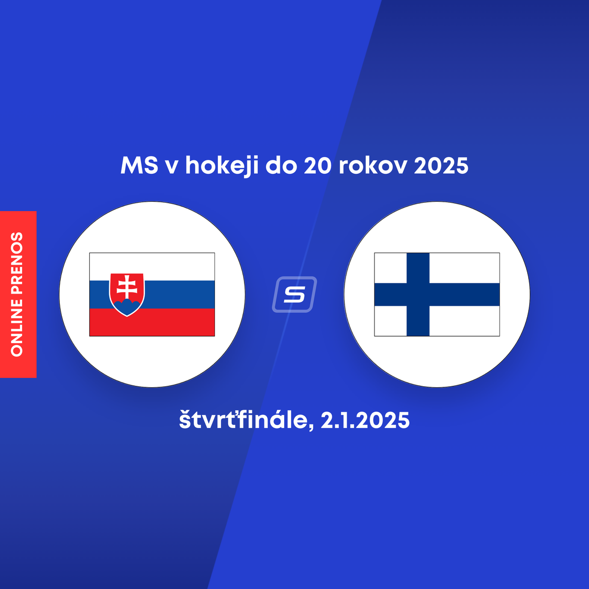 Slovakia – Finland: ONLINE broadcast of the U20 2025 Hockey World Cup LIVE