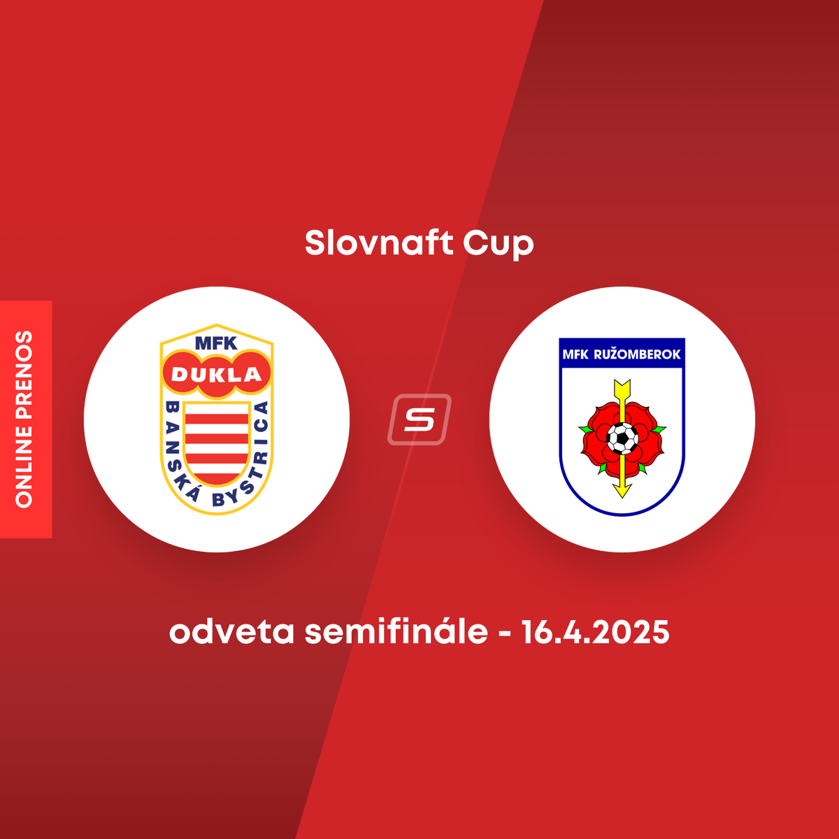 Banska Bystrica -Ruzomberok：Slovnaft Cup Live準決勝からオンライン放送