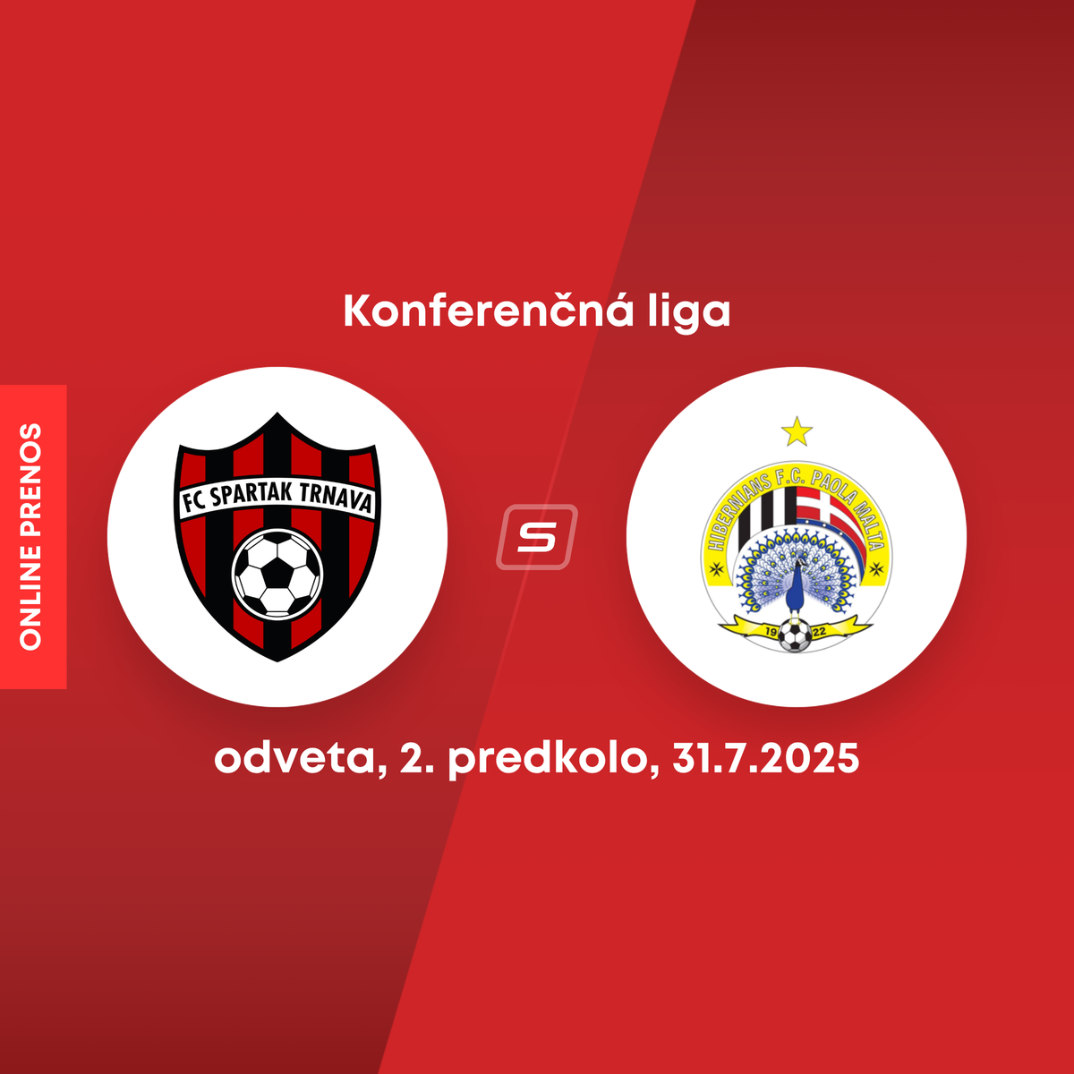 Programme Officiel Spartak Trnava Vs Hibernians – ECL 31 Juillet 2025 16 Pages