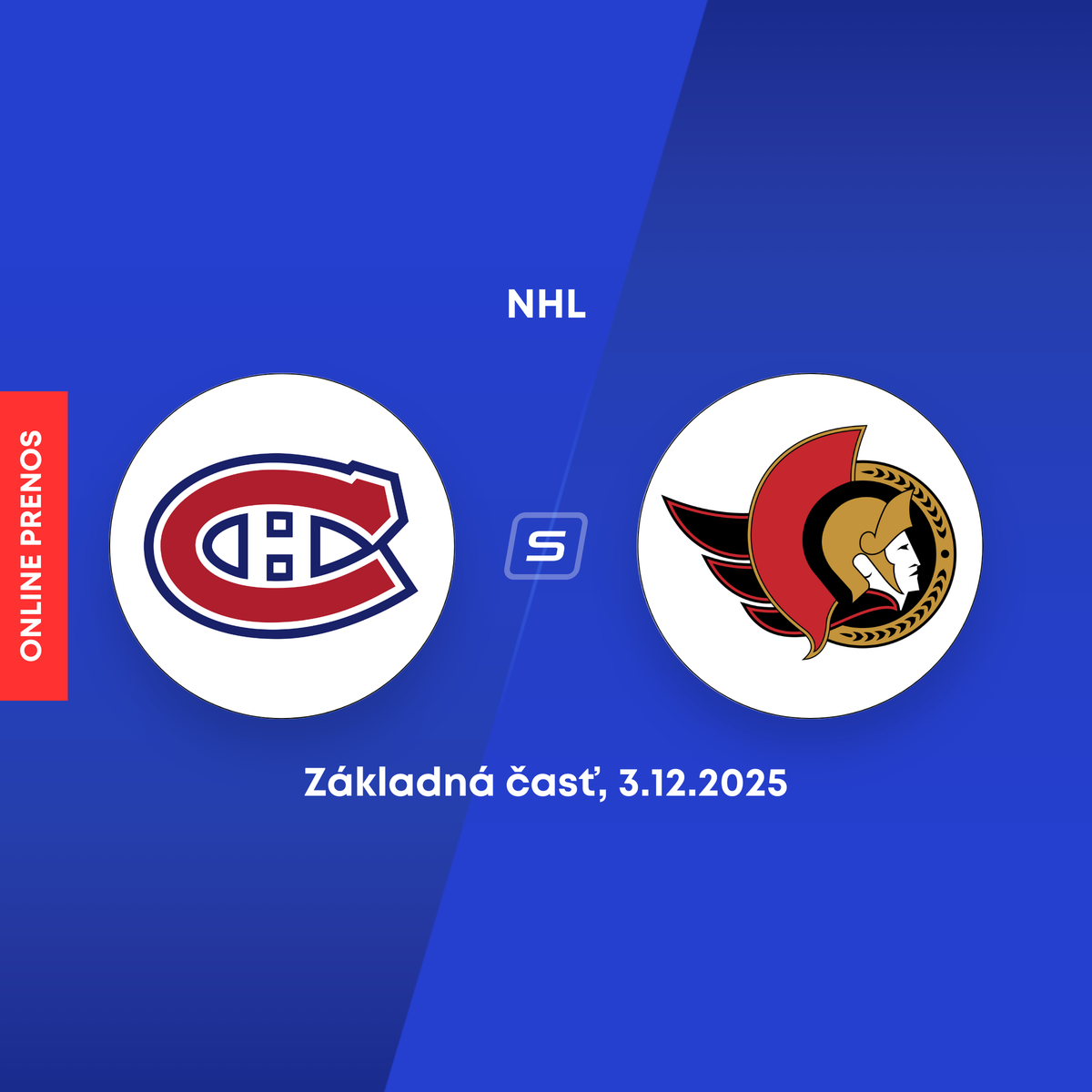 モントリオール – オタワ: NHL LIVE 試合のオンライン放送 (ジュライ・スラフコフスキー)