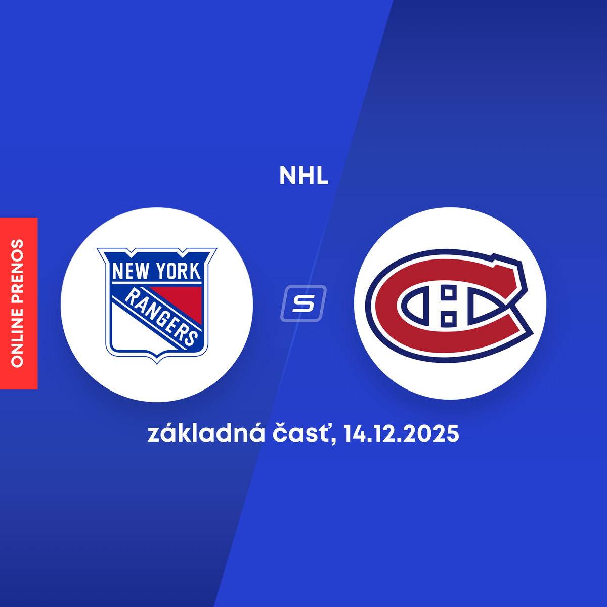 ニューヨーク・レンジャーズ – モントリオール: 試合 NHL LIVE からのオンライン中継 (ジュライ・スラフコフスキー)