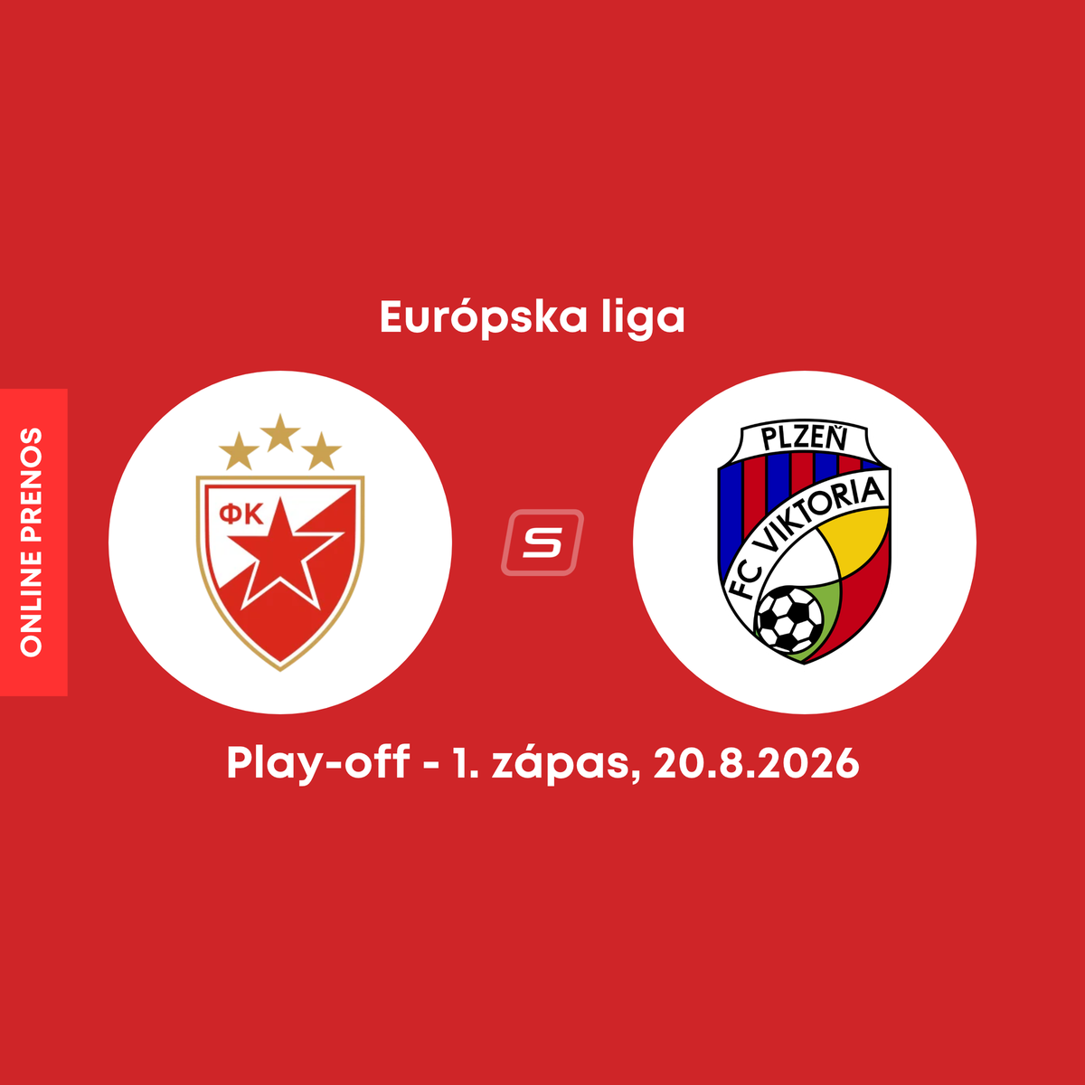 Crvena Zvezda Beats Viktoria Plzeň 3-0 in Europa League Playoff First Leg