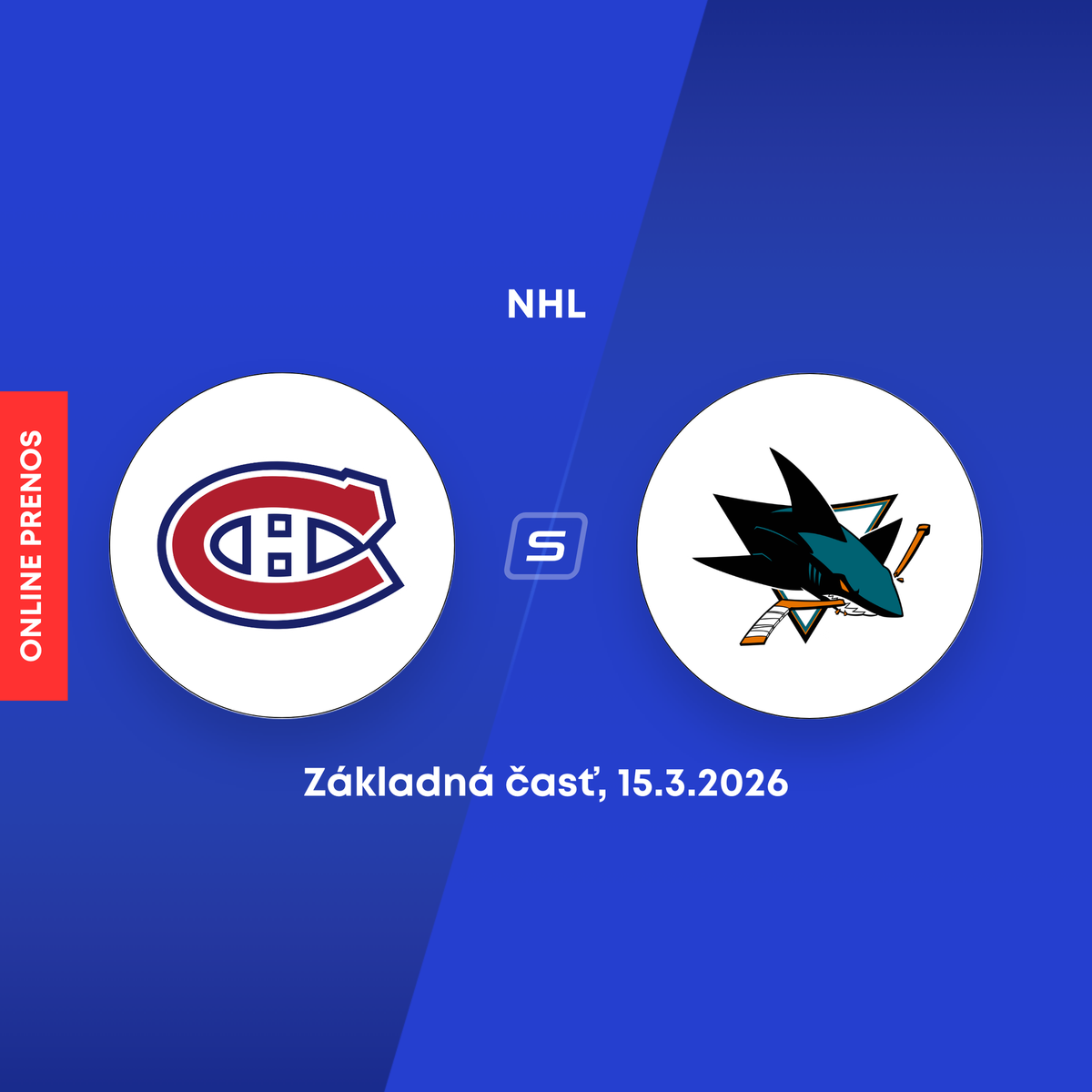 Montreal Canadiens - San Jose Sharks: ONLINE prenos zo zápasu NHL.