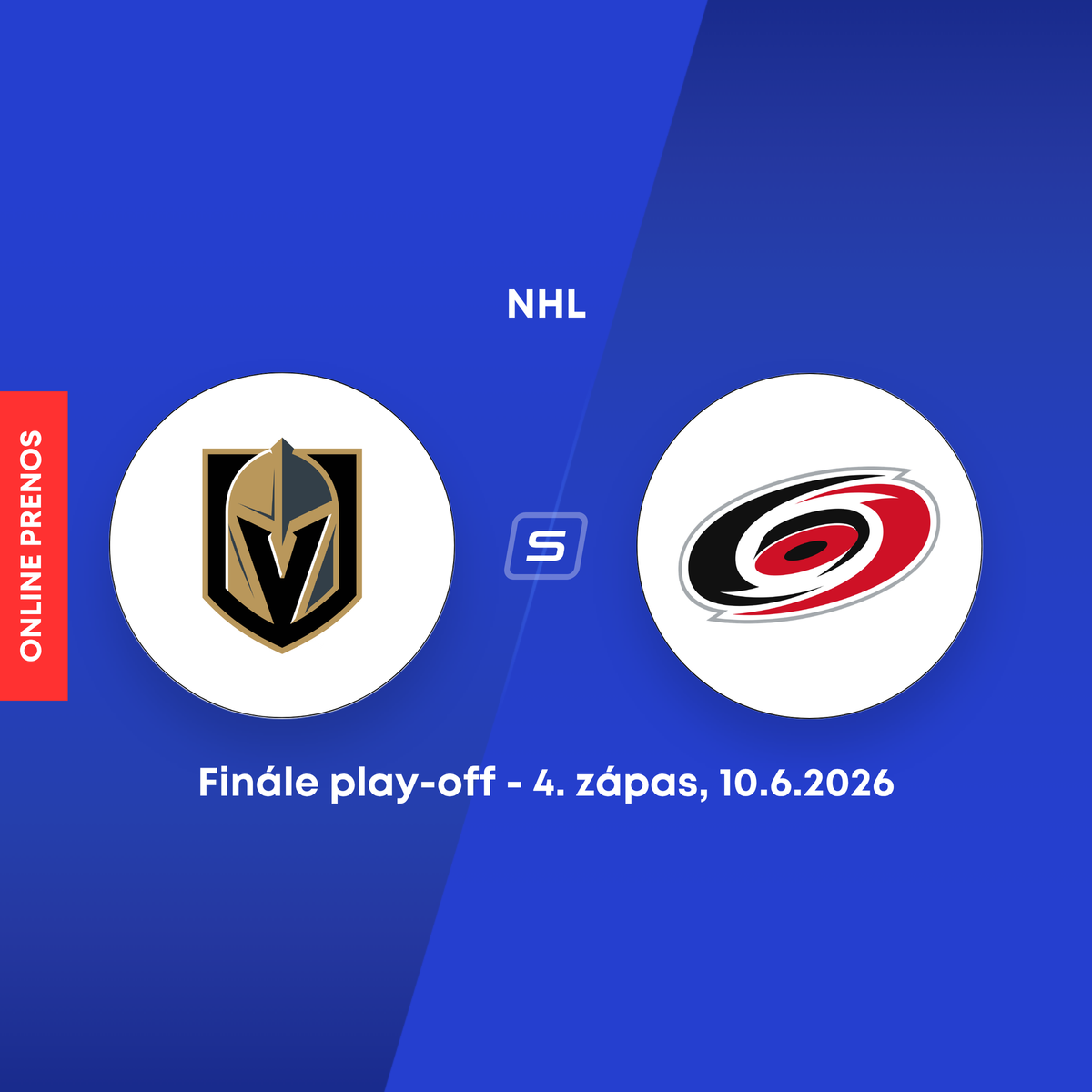 Vegas Golden Knights - Carolina Hurricanes: ONLINE prenos z finále play-off NHL.