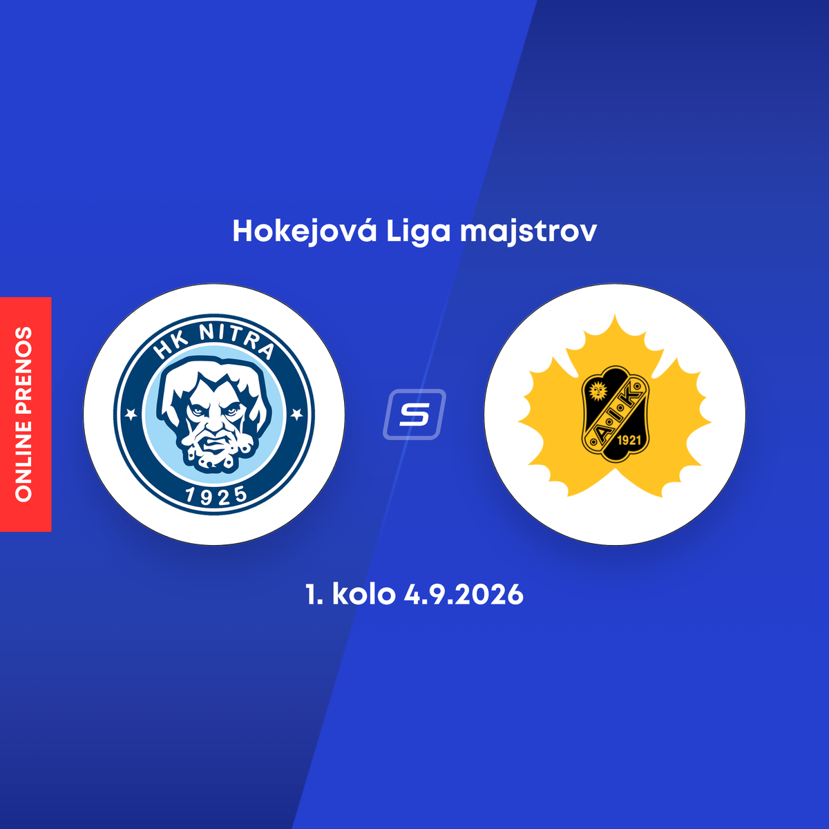 HK Nitra - Skellefteå AIK: ONLINE prenos z 1. kola hokejovej Ligy majstrov.