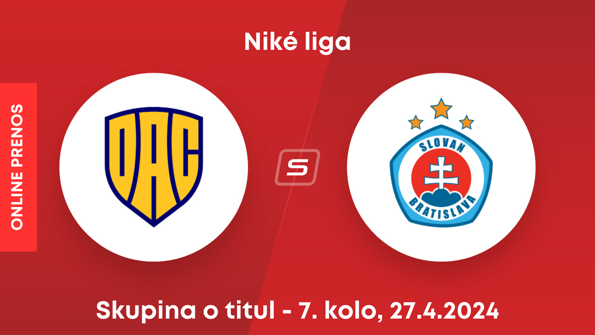 DAC Dunajská Streda - ŠK Slovan Bratislava: ONLINE prenos zo zápasu 7. kola skupiny o titul v Niké lige.