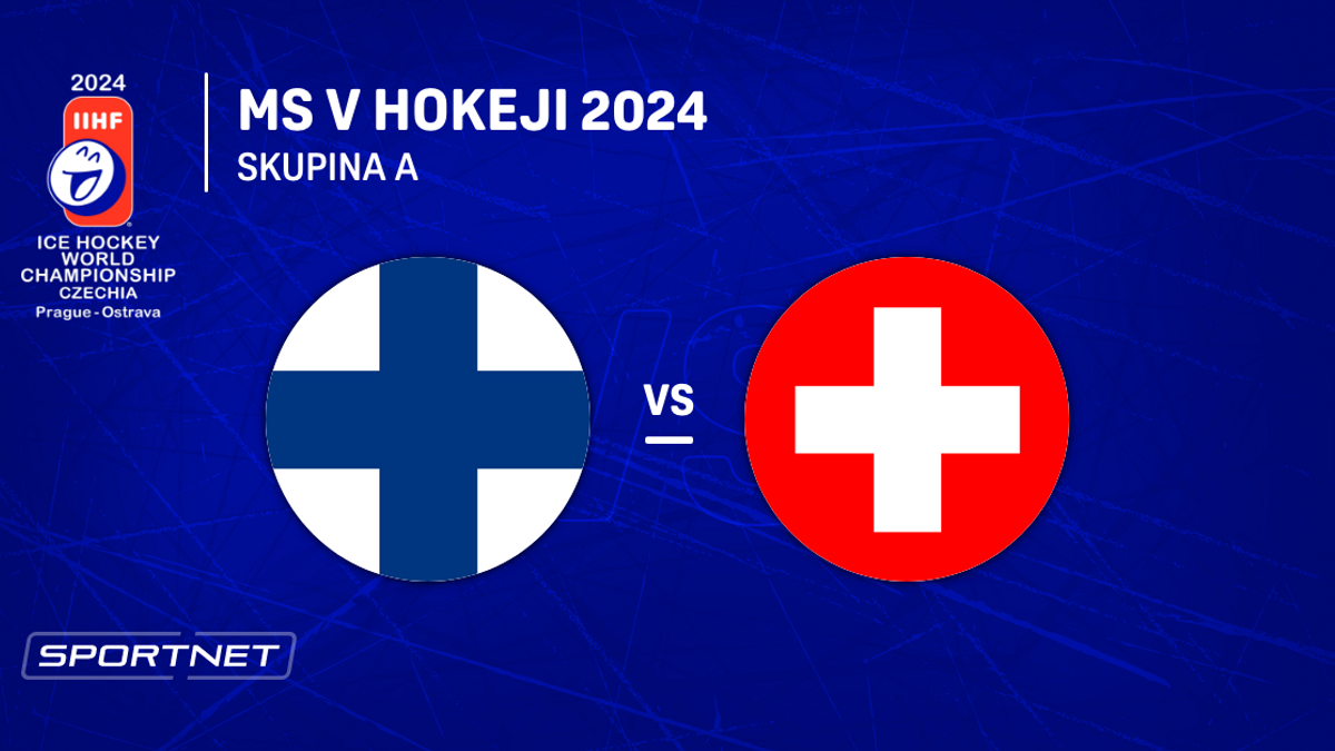 Fínsko - Švajčiarsko: ONLINE prenos zo zápasu skupiny A na MS v hokeji 2024 v Česku.