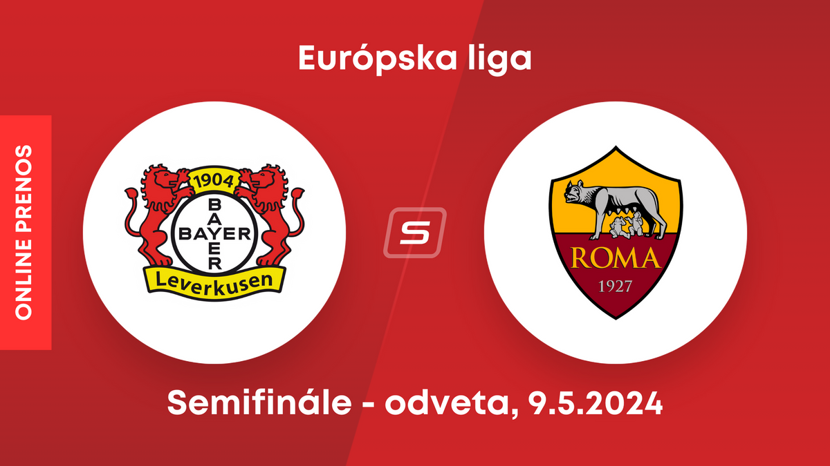 Bayer Leverkusen - AS Rím: ONLINE prenos z odvety semifinále Európskej ligy.