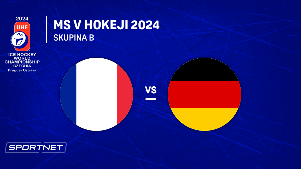 Francúzsko - Nemecko: ONLINE prenos zo zápasu skupiny B na MS v hokeji 2024 v Česku.