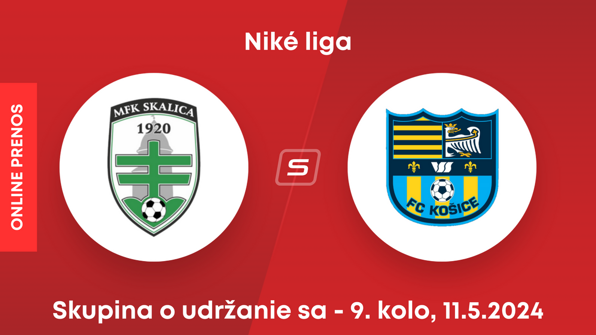 MFK Skalica - FC Košice: ONLINE prenos zo zápasu 9. kola skupiny o udržanie sa v Niké lige.