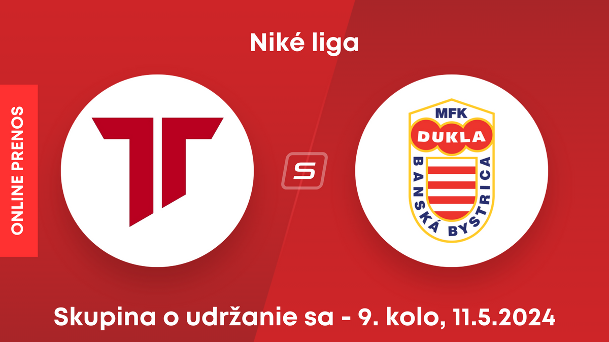 AS Trenčín - MFK Dukla Banská Bystrica: ONLINE prenos zo zápasu 9. kola skupiny o udržanie sa v Niké lige.