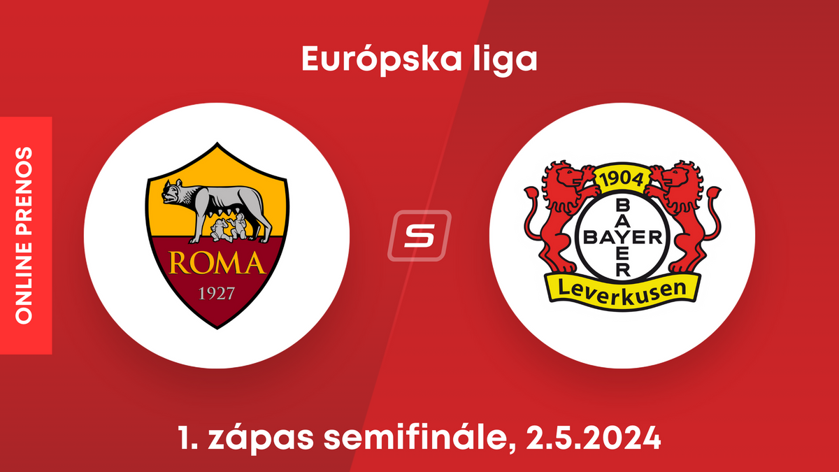 AS Rím - Bayer Leverkusen: ONLINE prenos z 1. semifinálového zápasu Európskej ligy. 