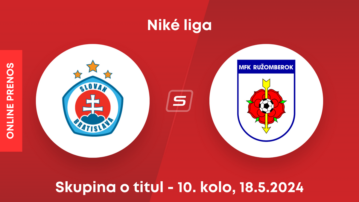 ŠK Slovan Bratislava - MFK Ružomberok: ONLINE prenos zo zápasu 10. kola skupiny o titul v Niké lige.