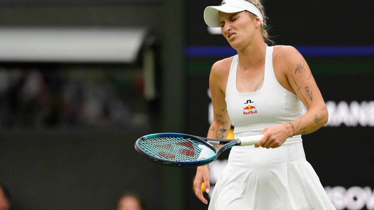 Markéta Vondroušová vo Wimbledone 2024.