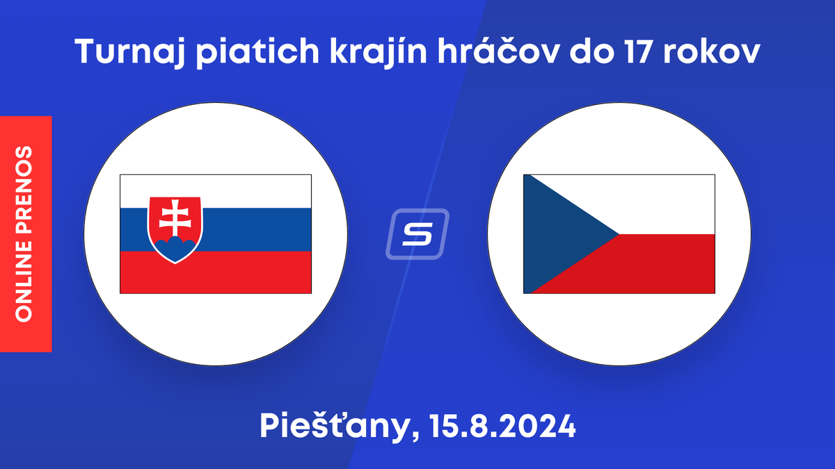 Slovensko U17 - Česko U17: ONLINE prenos zo zápasu na Turnaji piatich krajín v Piešťanoch.