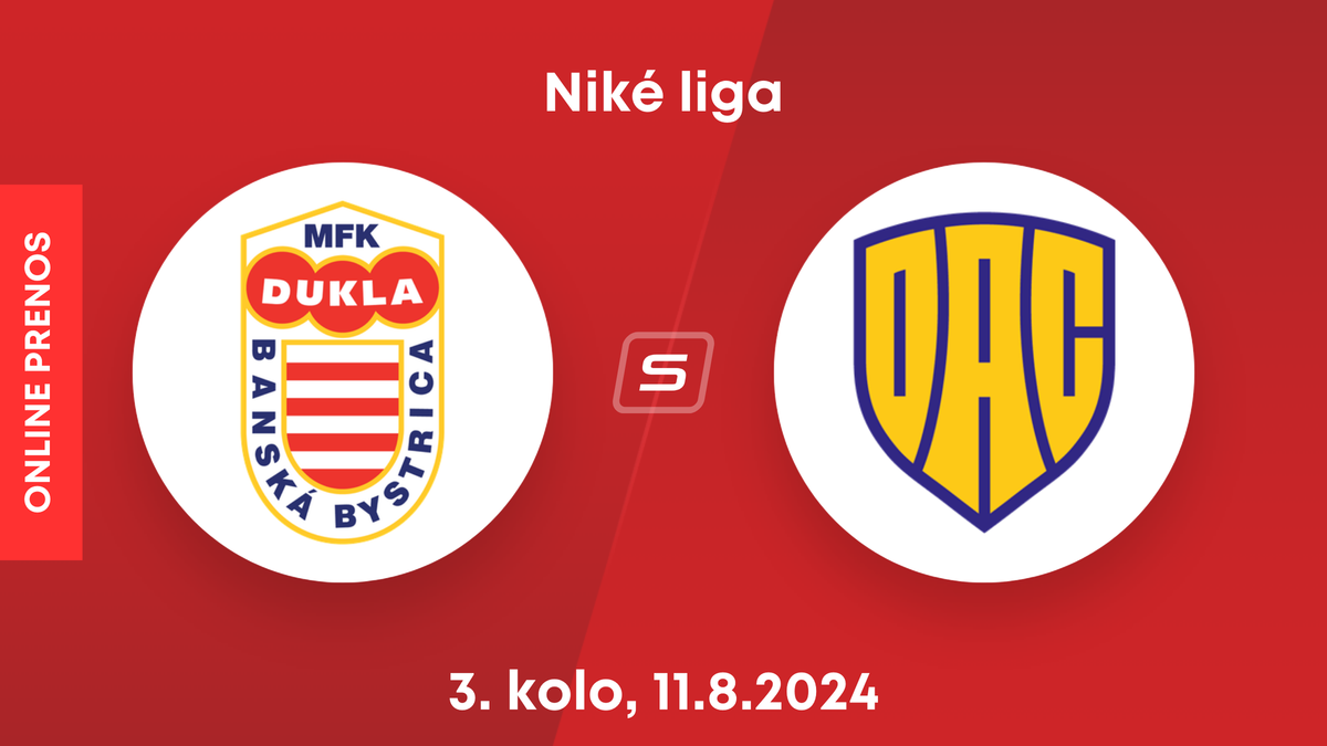 MFK Dukla Banská Bystrica - FC DAC 1904 Dunajská Streda: ONLINE prenos zo zápasu 3. kola Niké ligy.