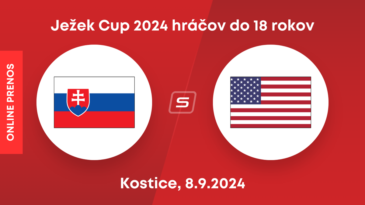 Slovensko U18 - USA U18: ONLINE prenos zo zápasu na turnaji Ježek Cup 2024.