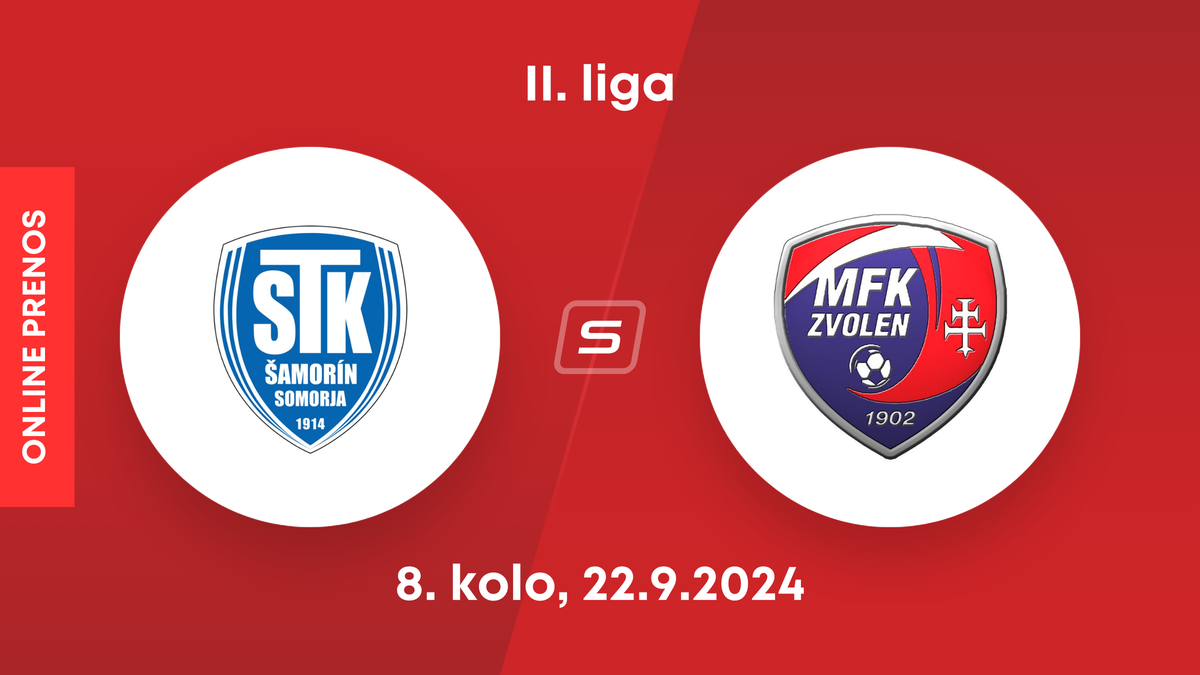 FC ŠTK 1914 Šamorín - MFK Zvolen: ONLINE prenos zo zápasu 8. kola II. ligy.