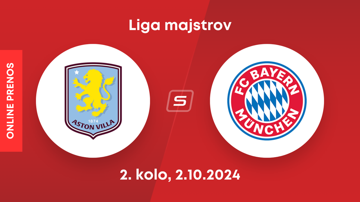 Aston Villa - Bayern Mníchov: ONLINE prenos zo zápasu 2. kola Ligy majstrov.