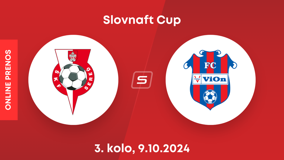 ŠKF Sereď - FC ViOn Zlaté Moravce: LIVE stream z 3. kola Slovnaft Cupu