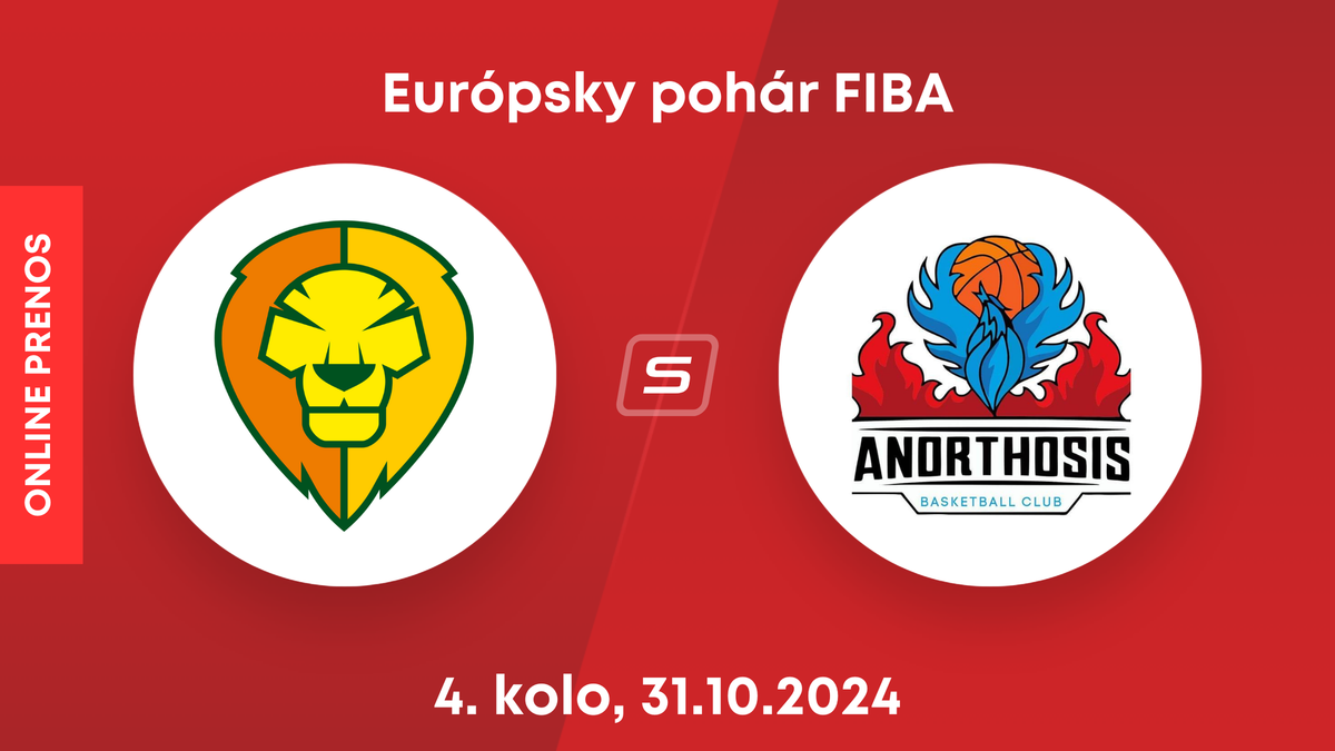 Patrioti Levice - Anorthosis Famagusta: LIVE STREAM zo zápasu 4. kola Európskeho pohára FIBA. 