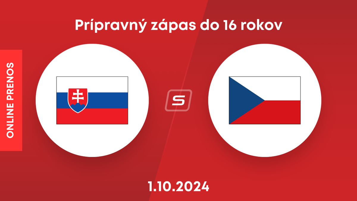 Slovensko - Česko: LIVE STREAM z prípravného zápasu do 16 rokov. 