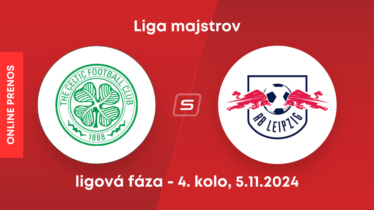 Celtic FC - RB Lipsko: ONLINE prenos zo zápasu 4. kola ligovej fázy Ligy majstrov.