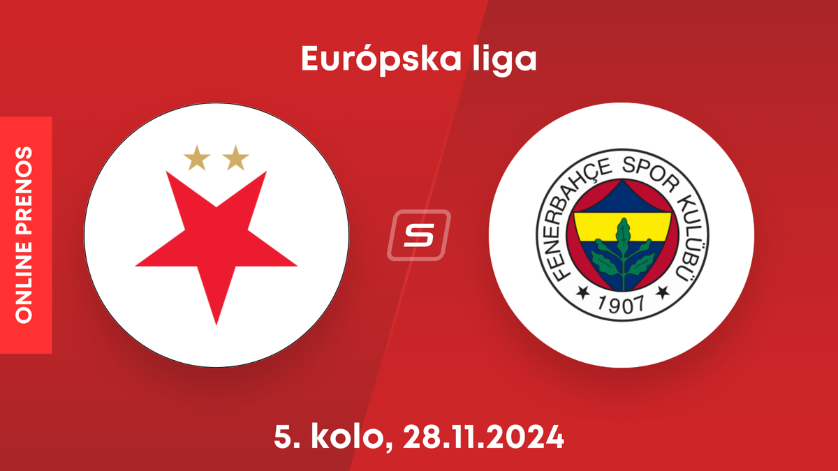 Slavia Praha - Fenerbahce Istanbul: ONLINE prenos zo zápasu 4. kola Európskej ligy.