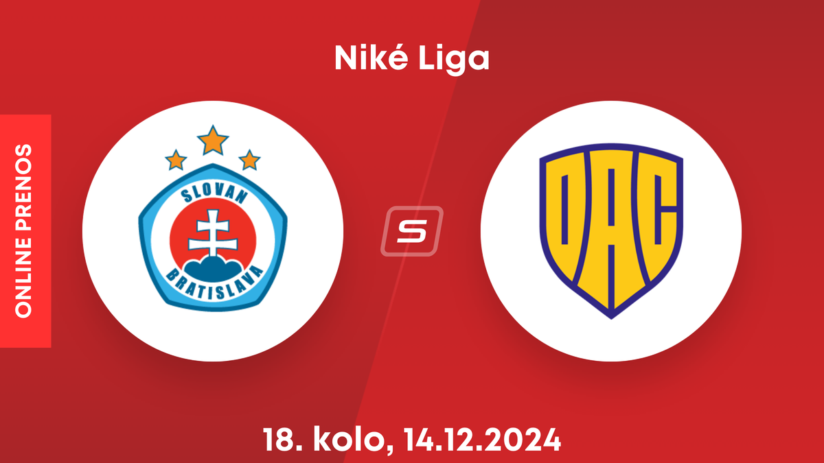 ŠK Slovan Bratislava - FC DAC 1904 Dunajská Streda: ONLINE prenos zo zápasu 18. kola Niké ligy.