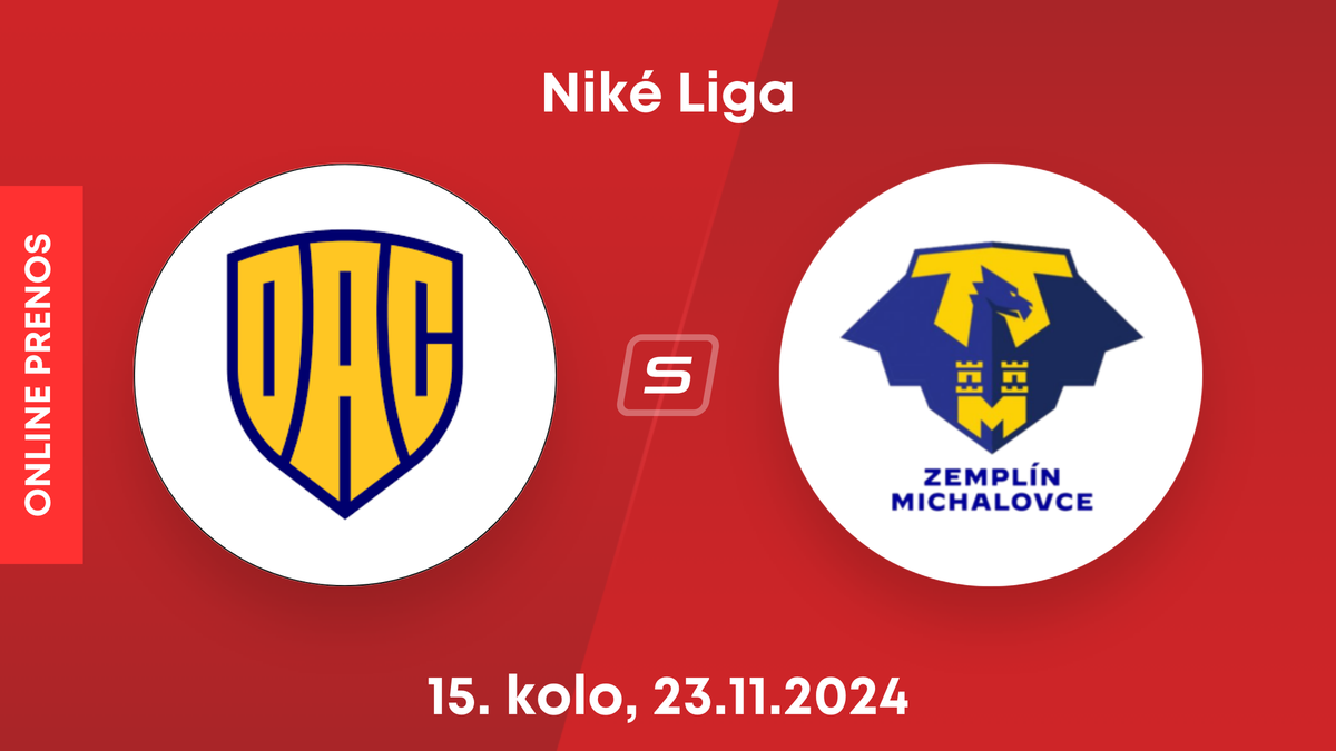 FC DAC 1904 Dunajská Streda - MFK Zemplín Michalovce: ONLINE prenos zo zápasu 15. kola Niké ligy.