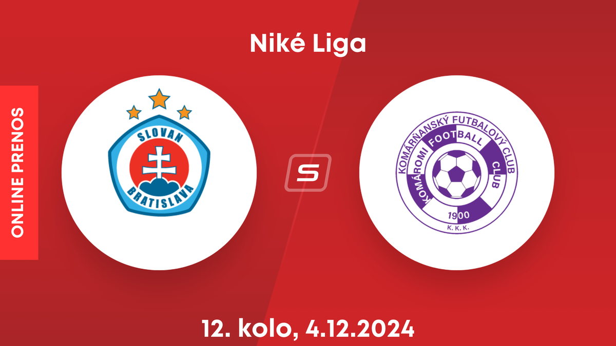 ŠK Slovan Bratislava - KFC Komárno: ONLINE prenos z dohrávky zápasu 12. kola Niké ligy.