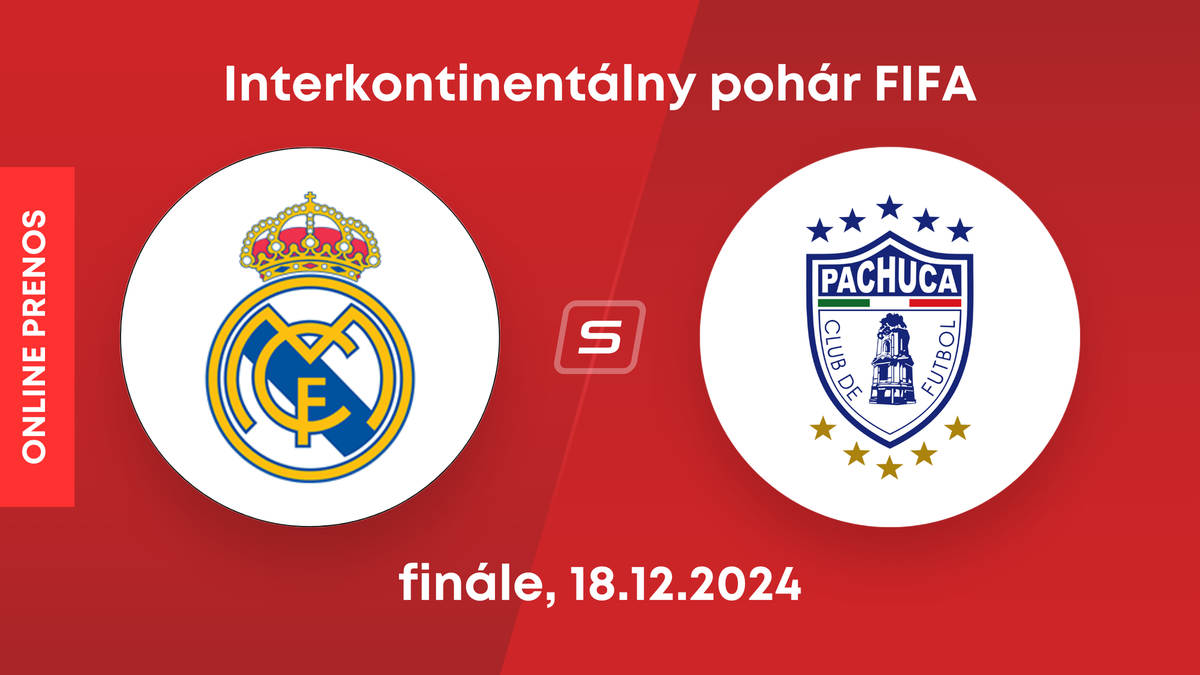 Real Madrid - CF Pachuca: ONLINE prenos z finále Interkontinentálneho pohára FIFA.