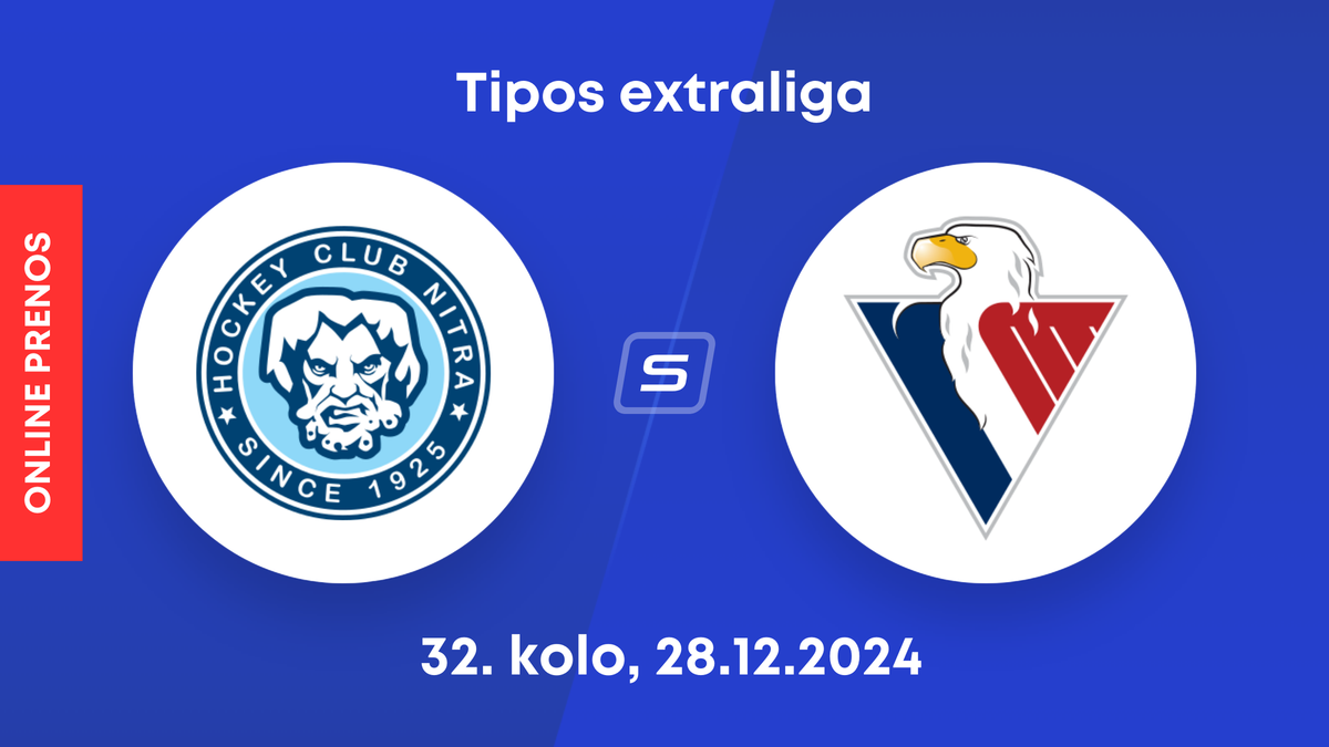 HK Nitra - HC Slovan Bratislava: ONLINE prenos zo zápasu 32. kola Tipos extraligy.