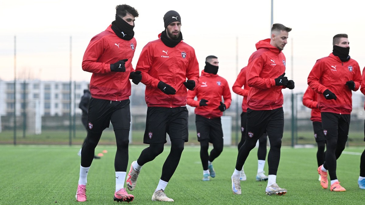 Hráči FC Spartak Trnava počas zimnej prípravy