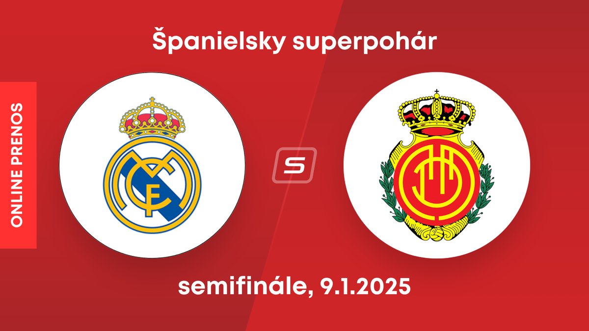 Real Madrid - RCD Mallorca: ONLINE prenos zo semifinále Španielskeho superpohára.