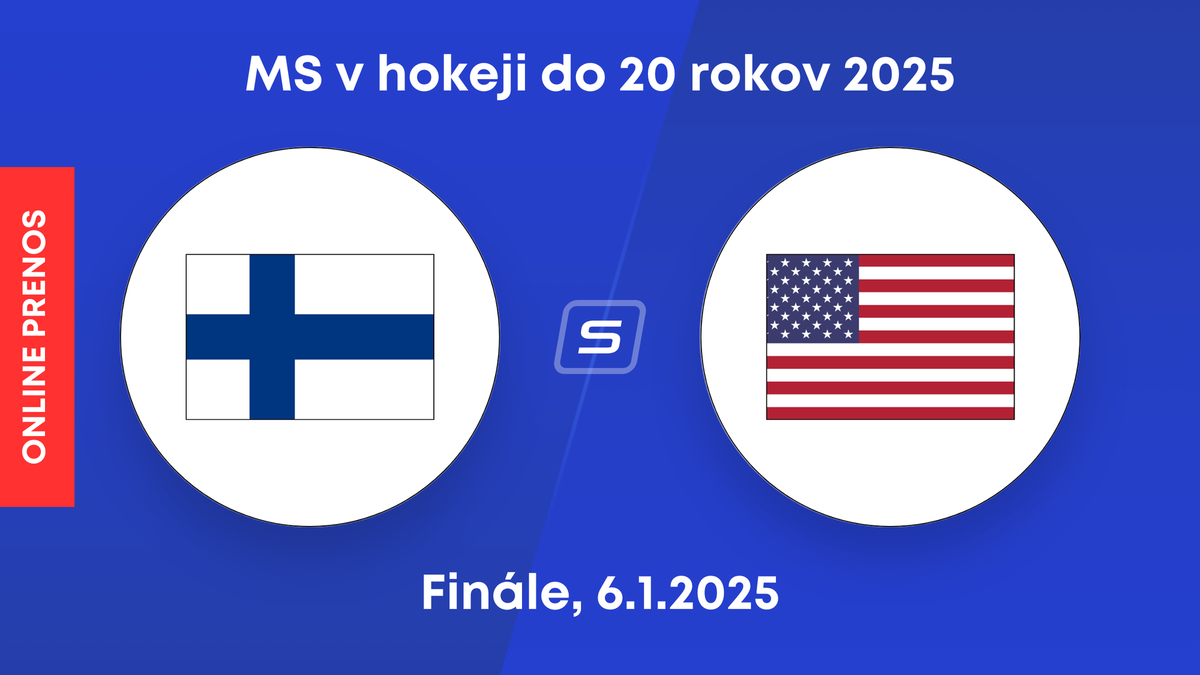 Fínsko - USA: ONLINE prenos z finále MS v hokeji do 20 rokov 2025.