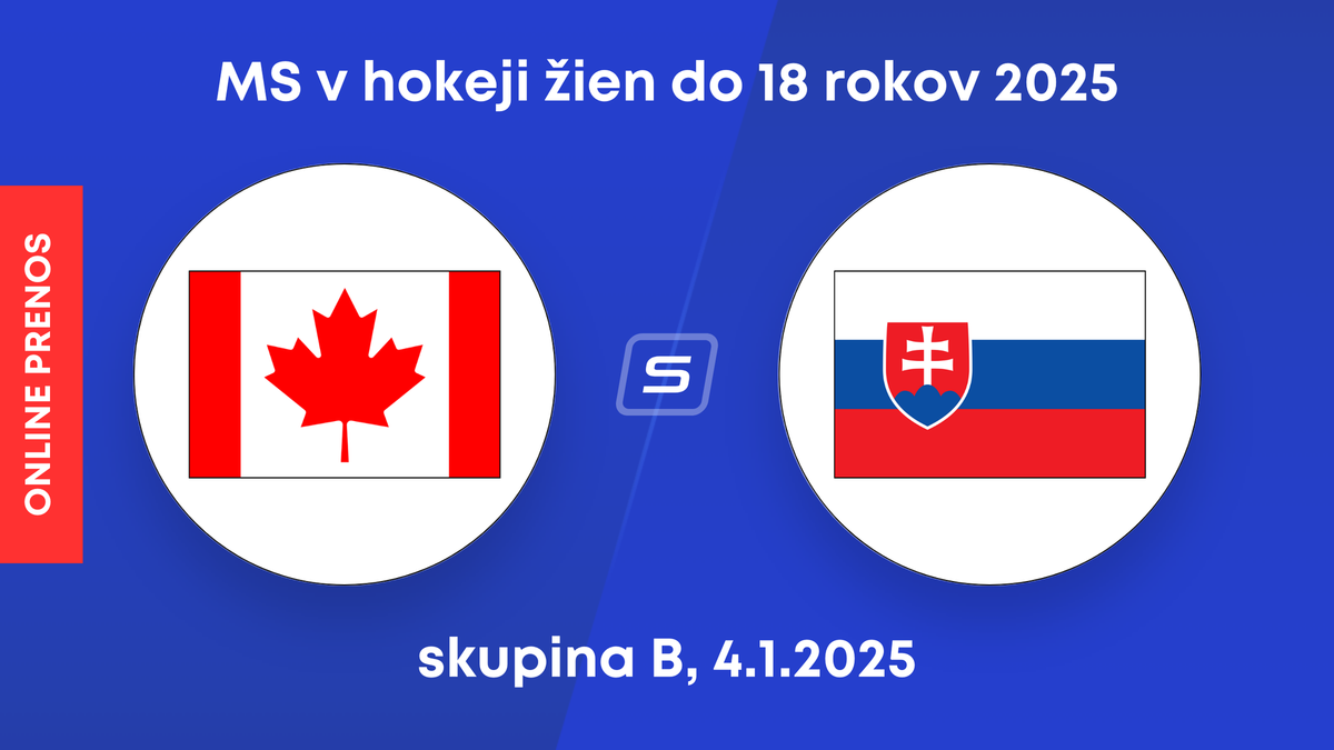 Slovensko - Kanada: LIVE STREAM zo zápasu skupiny B na MS v hokeji žien do 18 rokov 2025. 