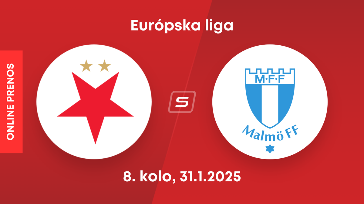 Slavia Praha: Malmo FF: ONLINE prenos zo zápasu 8. kola Európskej ligy.