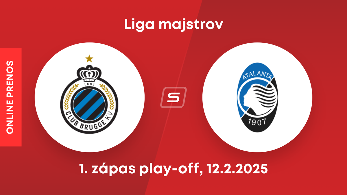 Club Bruggy - Atalanta Bergamo: ONLINE prenos zo zápasu play-off Ligy majstrov. 