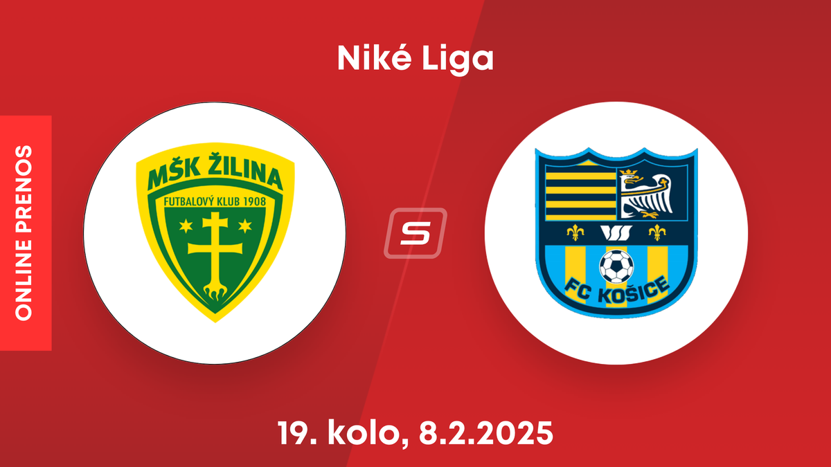 MŠK Žilina - FC Košice: ONLINE prenos zo zápasu 19. kola Niké ligy.