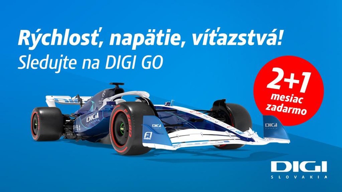 Sledujte novú sezónu F1 na DIGI GO! Teraz získate tri mesiace za cenu dvoch