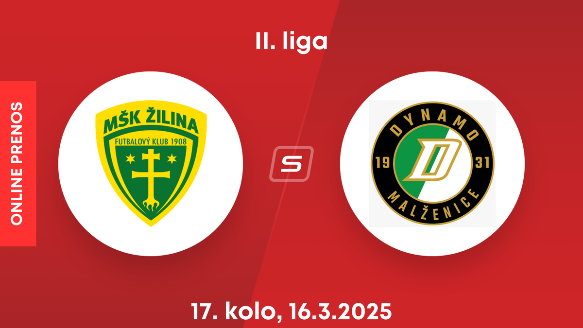 MŠK Žilina B - OFK Malženice: ONLINE prenos zo zápasu 17. kola II. ligy.