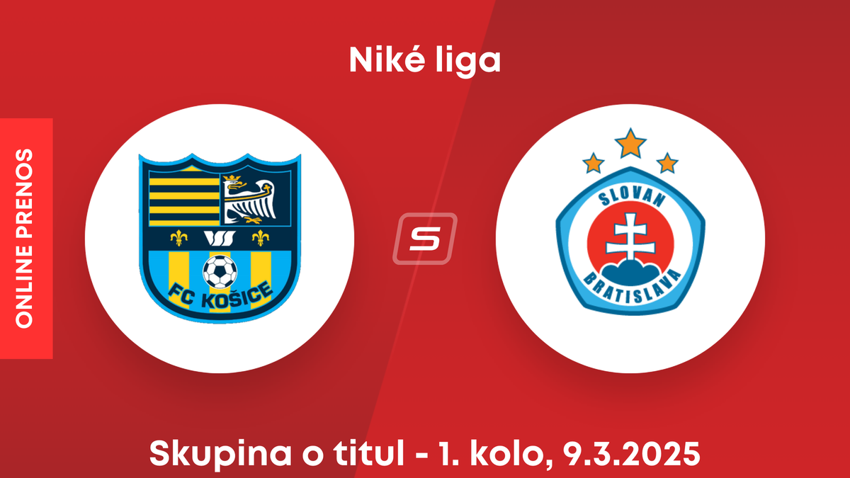 FC Košice - ŠK Slovan Bratislava: ONLINE prenos zo zápasu 1. kola skupiny o titul Niké ligy.