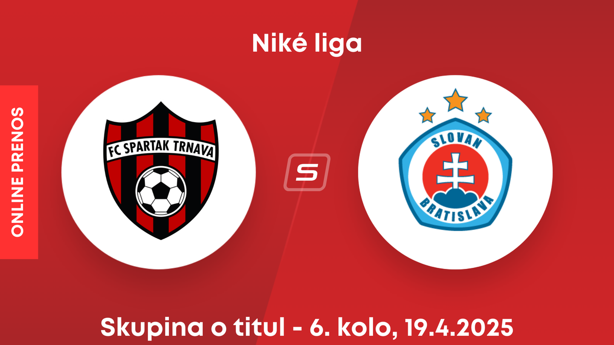 FC Spartak Trnava - ŠK Slovan Bratislava: ONLINE prenos zo zápasu 6. kola skupiny o titul Niké ligy.