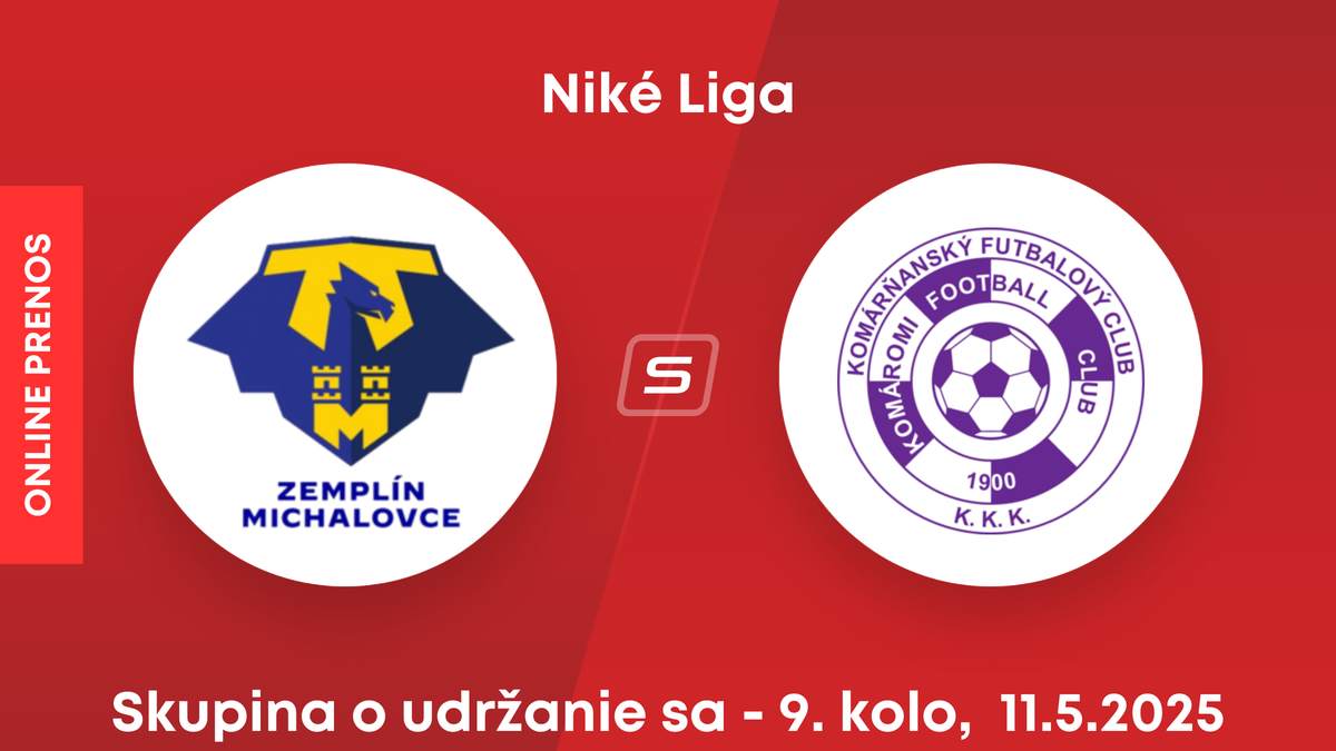 MFK Zemplín Michalovce - KFC Komárno: ONLINE prenos zo zápasu 9. kola skupiny o udržanie sa v Niké lige.