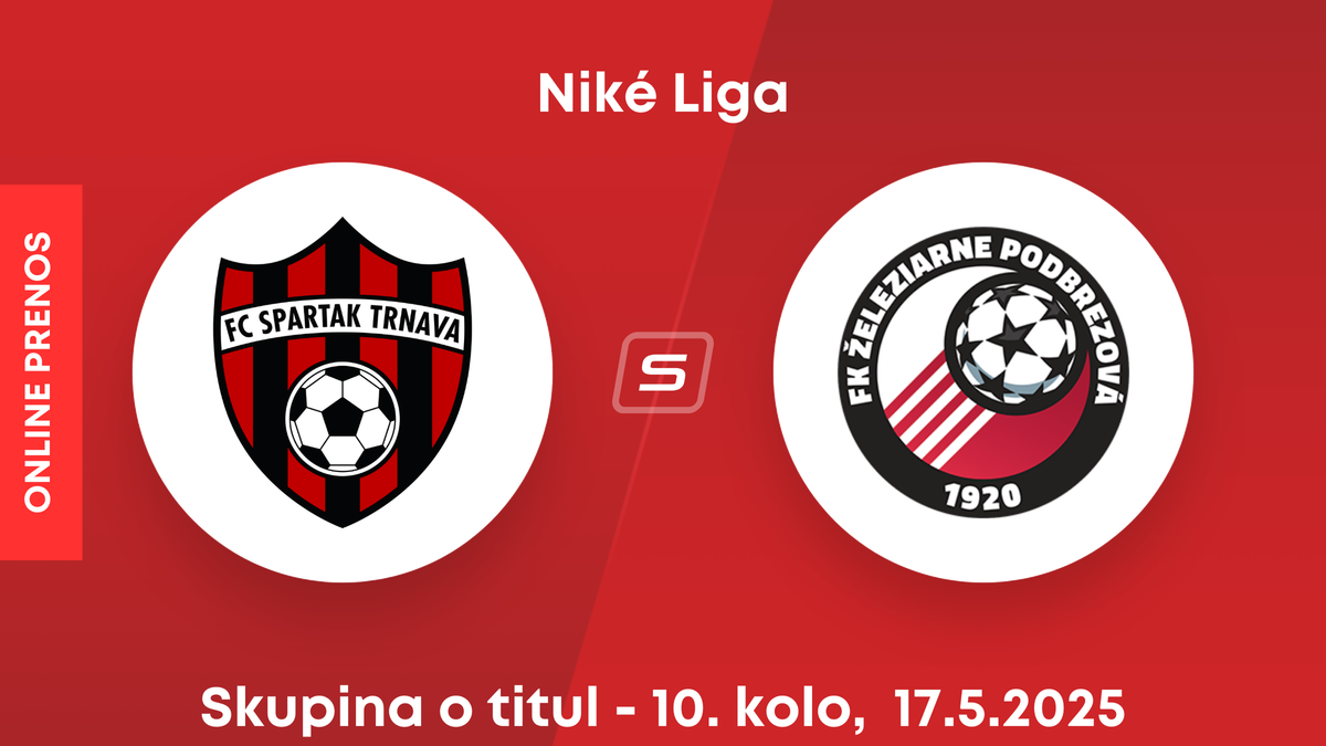 FC Spartak Trnava - FK Železiarne Podbrezová: ONLINE prenos zo zápasu 10. kola skupiny o titul Niké ligy.