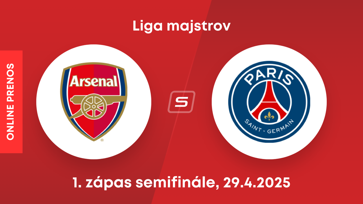 Arsenal FC - Paríž St. Germain: ONLINE prenos zo zápasu semifinále Ligy majstrov.