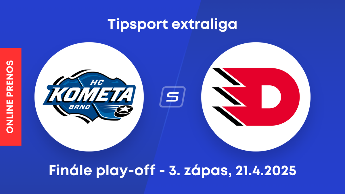 HC Kometa Brno - HC Dynamo Pardubice: ONLINE prenos z 3. zápasu finále play-off českej Tipsport extraligy.