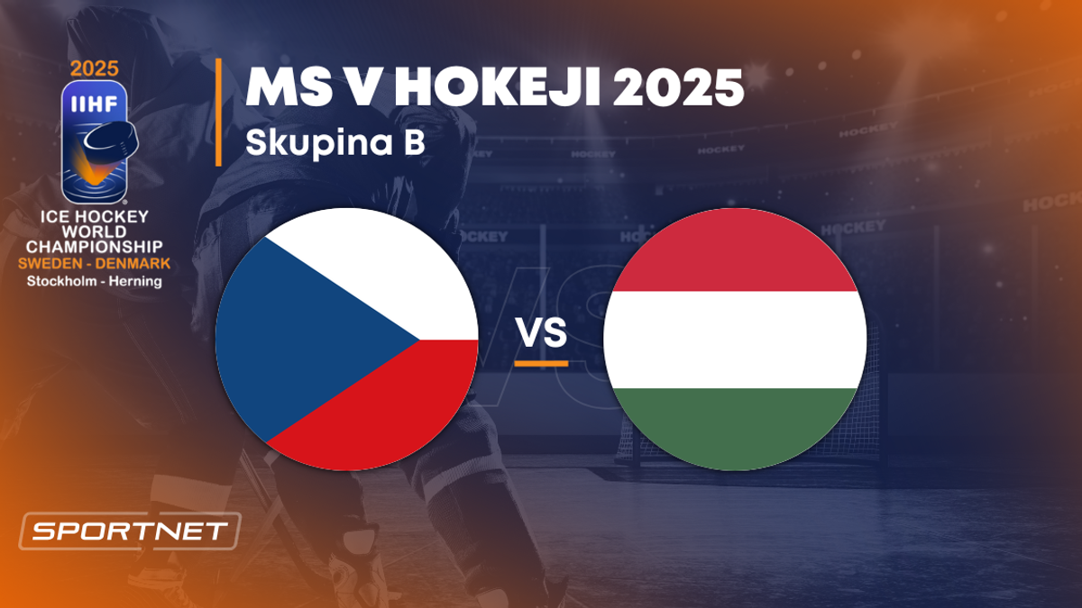 Česko - Maďarsko: ONLINE prenos zo zápasu na MS v hokeji 2025 vo Švédsku a Dánsku.
